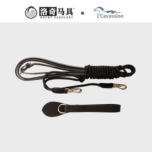 cavassion牛皮副缰   马匹装备   洛奇马具   8218034
