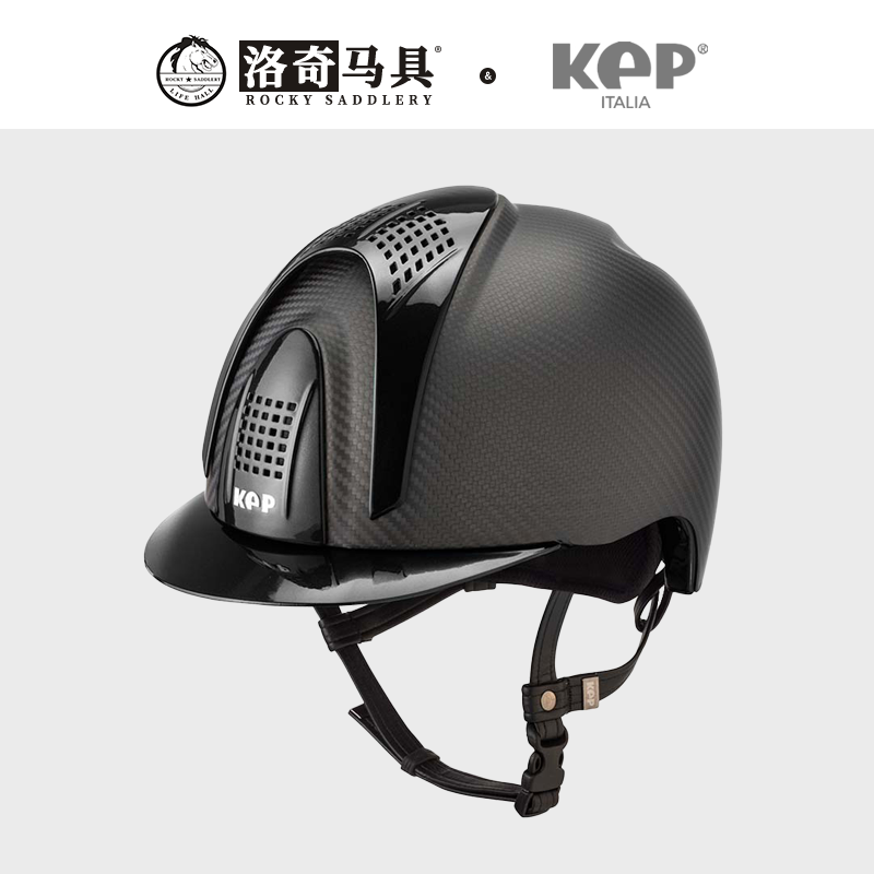 KEP 马术头盔 碳纤头盔(亮框+哑光 ) 马术头盔 洛奇马具 8101038