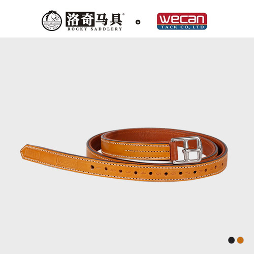 wecan内衬式牛皮蹬带 鞍具配件 镫带马术用品 洛奇马具8215006
