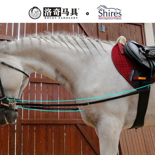 英国Shires-Aviemore弹力织带侧缰   洛奇马具  8214021