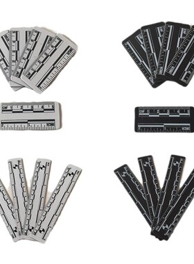 5cm15cm白色黑色PVC比例尺带磁性不带磁性