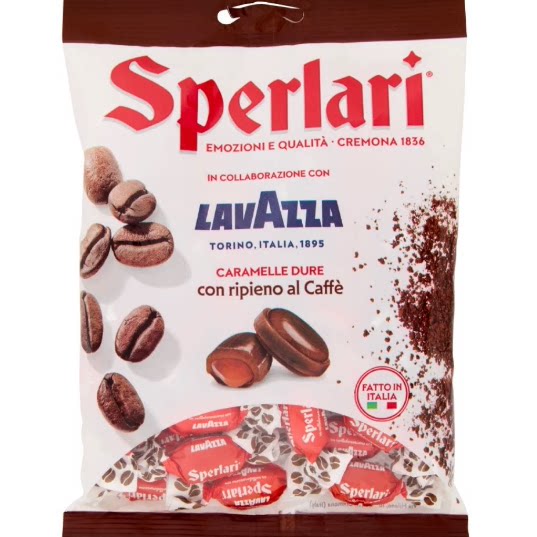 新包装意大利袋装进口Sperlari cffe 特浓夹心咖啡糖硬糖喜糖