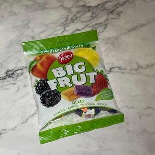 草莓蜜桃150g 黑莓 意大利进口零食糖果BIG FRUT混合水果软糖柠檬