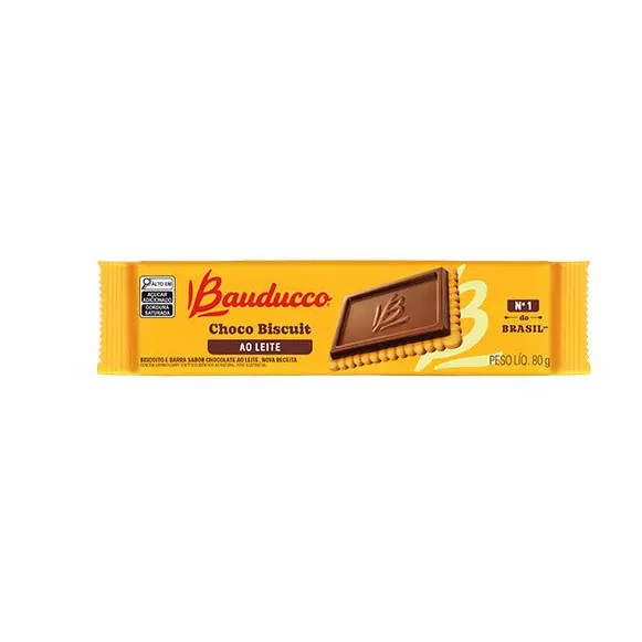 巴西原装 Bauducco ChocoBiscuit 牛奶巧克力饼干 80g