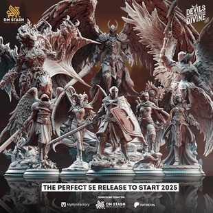 【魔鬼与天使】死亡天使 炼狱颅骨 恶魔刺客巫师 DND棋子桌游跑团