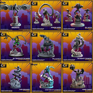 【蜘蛛反派】章鱼博士 犀牛人 绿魔 秃鹫 蜥蜴人 神秘客 漫威棋子