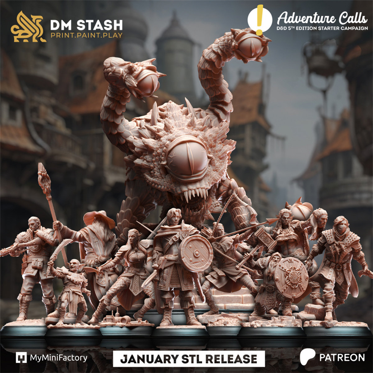 【探险队】法师 大地精女王 精灵游侠 强盗土匪 矮人 DND棋子跑团