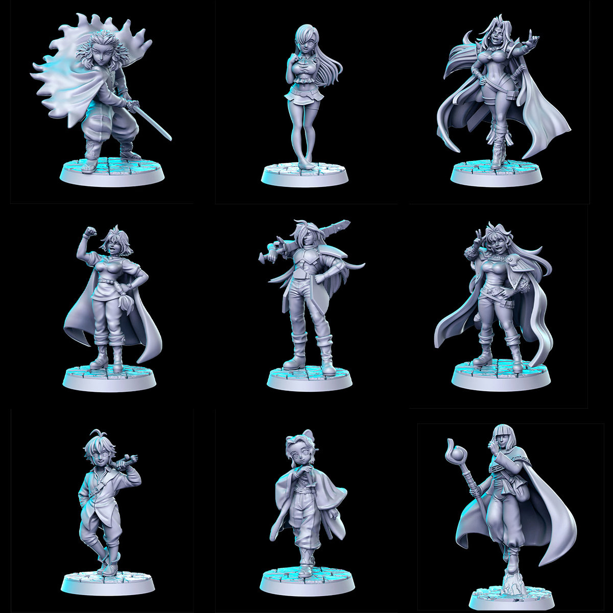 【日漫】秀逗魔导士 七大罪 小林家龙女仆 经典动漫 桌游棋子模型