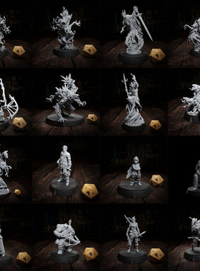 巫妖 死灵骑士 幽灵 血魔怪 囚犯 龙与地下城dnd跑团桌游棋子模型