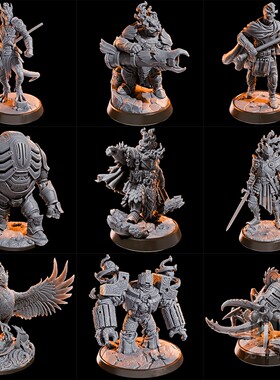 【凤凰锻造】元素裔 构造 魔像 龙裔  矮人 DND桌游跑团棋子模型