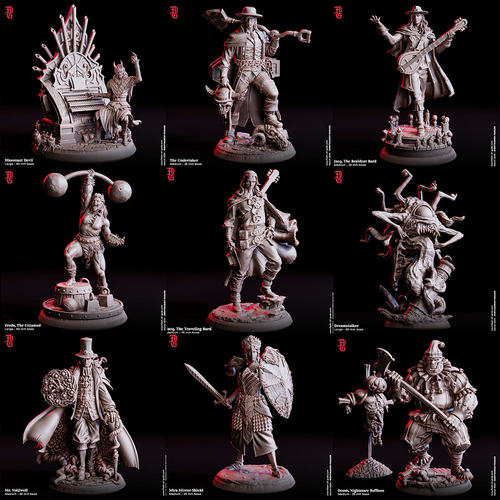 【英雄】钢琴恶魔 小丑 吟游诗人 虚空魔术师 奇美拉 DND棋子跑团