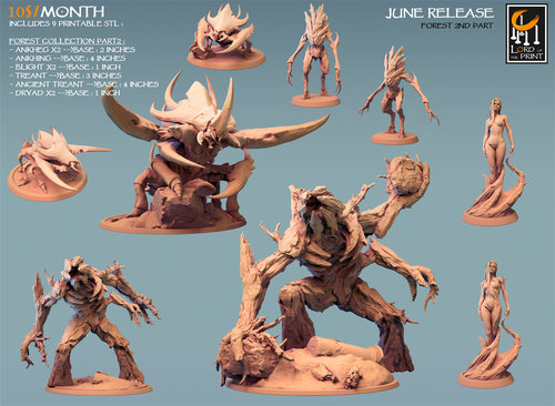 树人树精掘地虫桌游模型