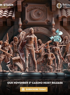 【新月酒馆】宝箱怪 精灵商人 盗贼 提夫林 雪狮保镖 DND棋子跑团