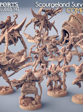 【沙地牧民】战虾猎手 巫医 战士 游侠 盗贼 dnd跑团桌游棋子模型