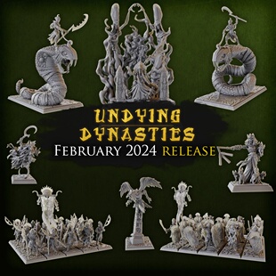 【沙漠王朝】法老战车 死亡主教 墓穴守卫 巨蛇骑兵 DND棋子跑团