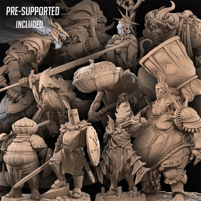 【黑暗之魂】黑刃 血之领主 猎龙者 刽子手 葛温德林 DND棋子模型