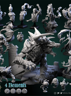 中古元素法师魔怪地下城dnd模型