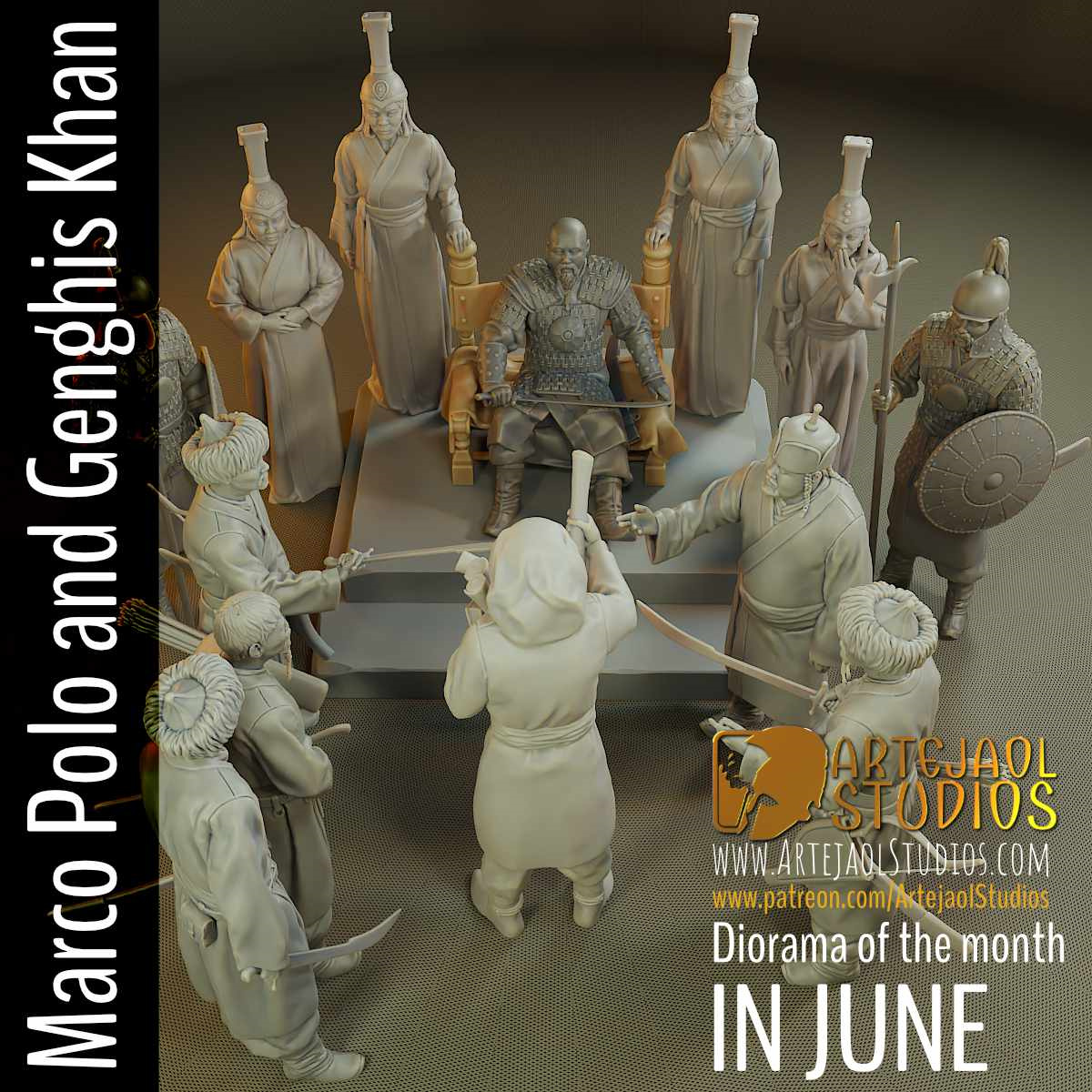 【古代人类】忽必烈 马可波罗 顾问 勇士 卫兵 侍女 DND棋子跑团