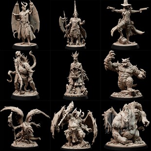 【深渊噩梦】人类 恶魔 畸变 地狱 骑士 英雄DND桌游跑团战棋模型