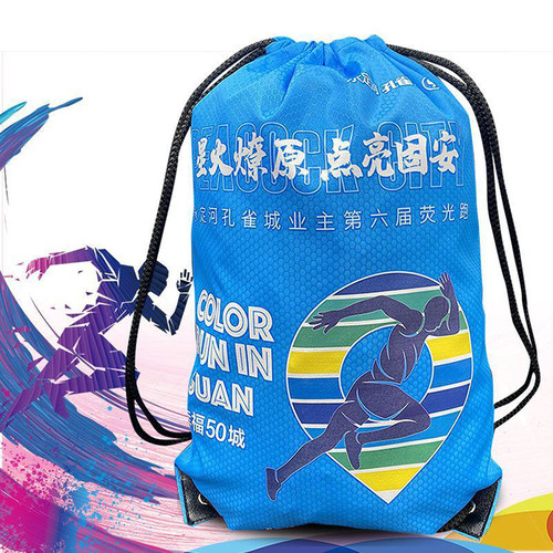 防水运动抽绳束口袋双肩包定制logo男女健身赛事包培训班学生背包