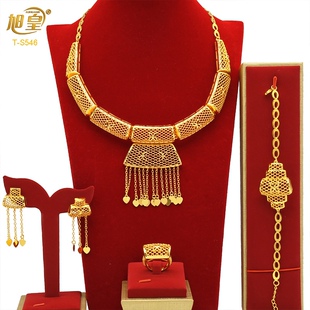 2024迪拜镀真金前卫精美首饰 欧美新款设计个性潮流珠宝 非洲饰品