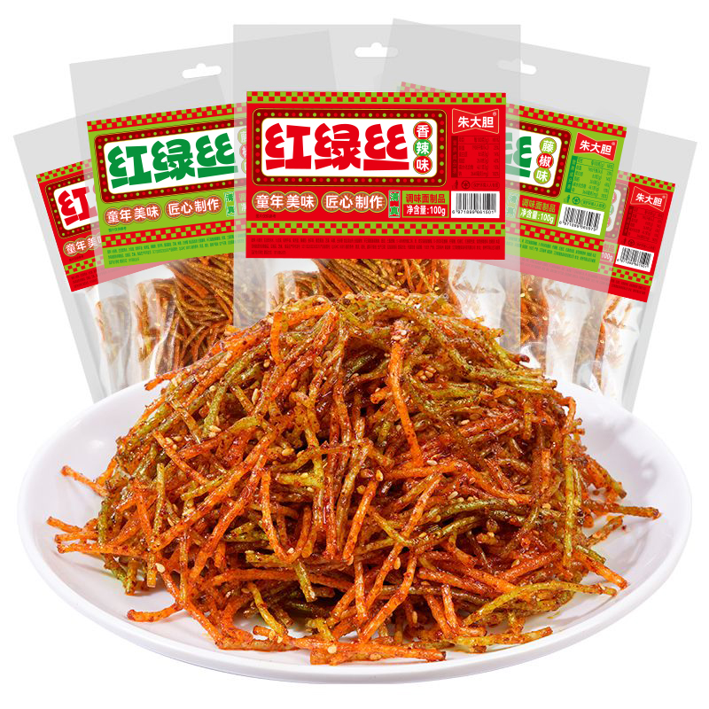 红绿丝辣条8090怀旧经典辣条零食