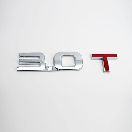 汽车排量标数字尾标3D立体金属车贴字母贴纸4wd 1.5t 2.0t v6车标