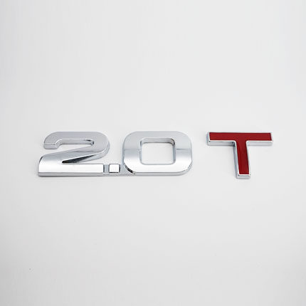 汽车排量标数字尾标3D立体金属车贴字母贴纸4wd 1.5t 2.0t v6车标