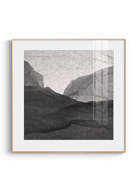 必画客厅抽象可定制山峦装饰画