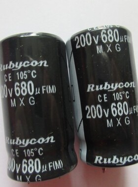 200v680uf 200v 全新铝电解电容 规格：22x45