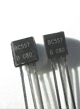 全新 BC557B BC557 小功率三极管 TO-92 100只3.5元 整包1K=30元