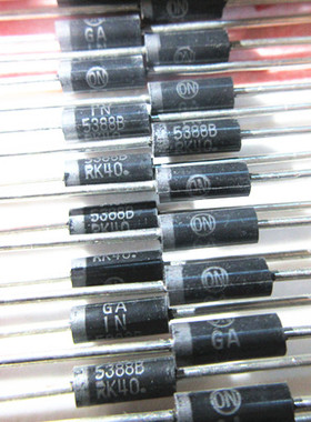 晟记 5W稳压二极管 1N5388B DO-15 200V稳压管 正品排带