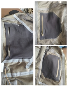 长衣长肥瘦换拉链整体修改 长袖 金顶针始祖鸟冲锋衣裤 压胶修复裤