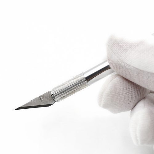 不锈钢翻糖工具刀 翻糖工具刀雕刻刀 DIY烘焙人偶细节刀 送五刀片