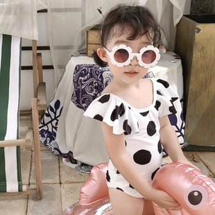 只有100码 泳衣儿童女宝宝连体吊带游泳衣a类速干可爱女童游泳衣