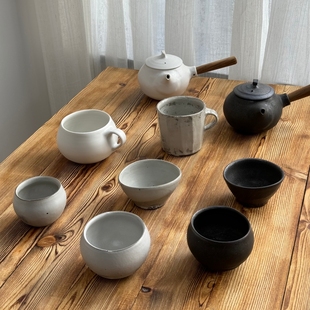 日本进口 作家器 马场胜文 手作 茶壶急须奶锅茶杯汤杯咖啡杯餐具