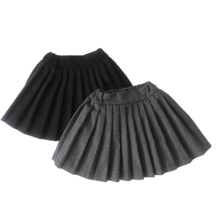 女童秋冬款百褶裙2025新款韩版中大童学院风洋气女孩半身裙A字裙