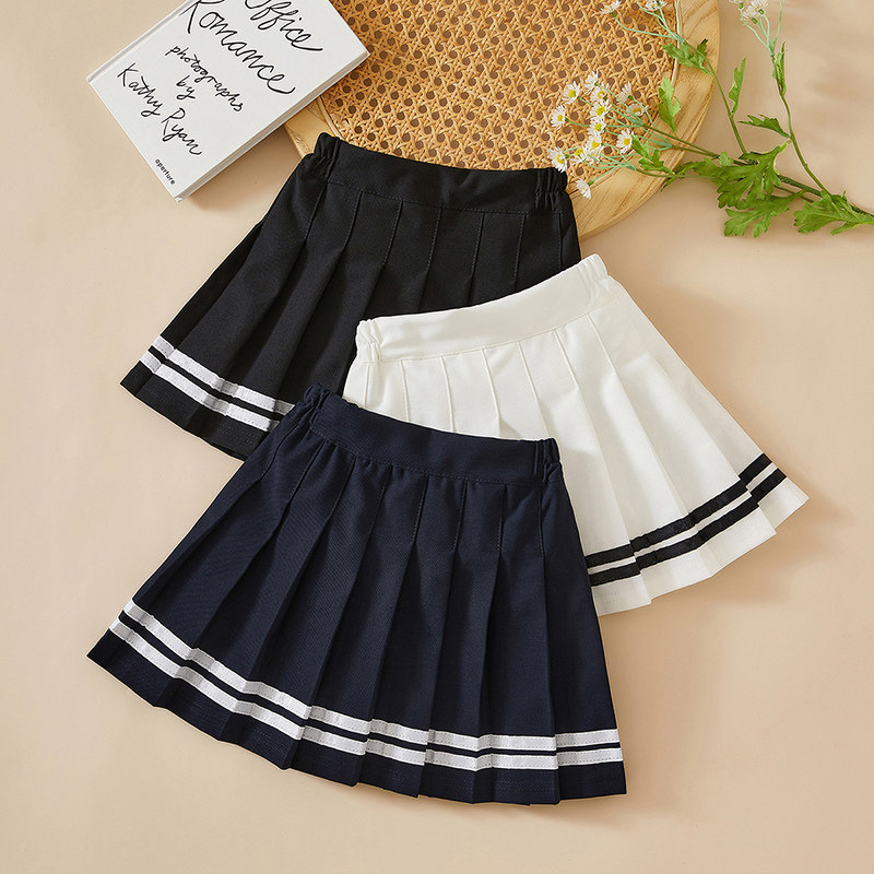 女童校服裙儿童百褶裙半身裙春秋大童小学生学院风裙子藏蓝色短裙,童装/婴儿装/亲子装,半身裙,淘宝优惠券,粉丝福利购,淘宝优惠卷