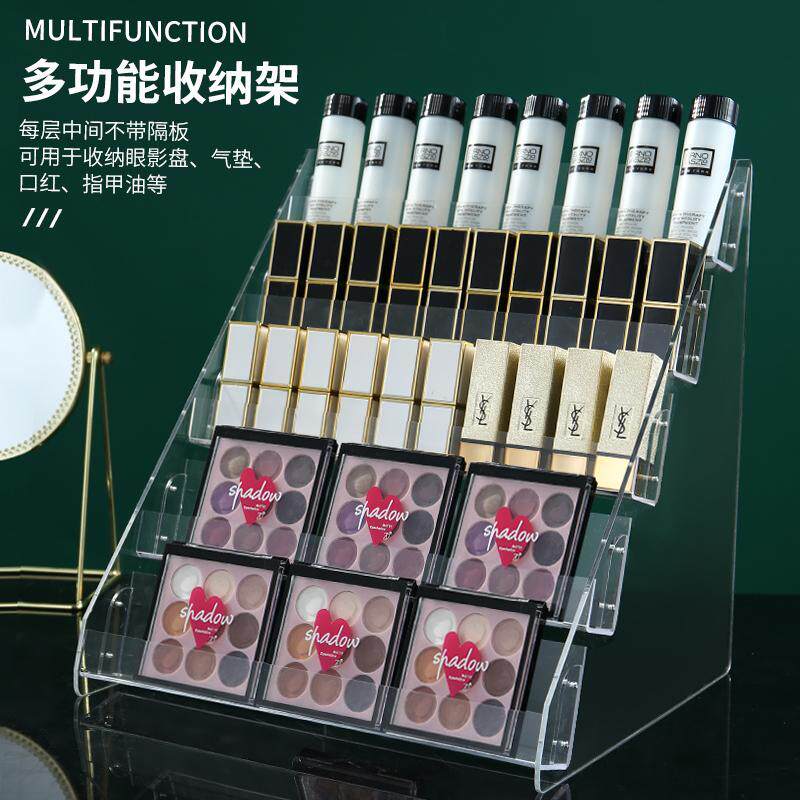 口红收纳架子立式亚克力大容量化妆品家用整理唇釉一体粉饼收纳盒
