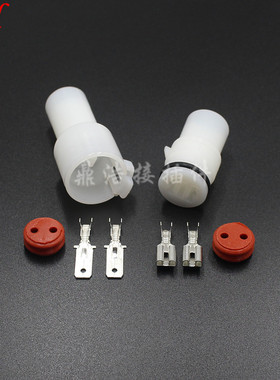 2孔汽车防水接插件连接器DJ7021F-6.3 国产6180-2541/6189-0274