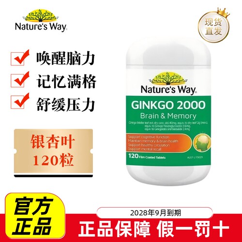 佳思敏记忆力银杏叶精华片120粒