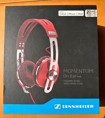 森海塞尔MOMENTUM乐动大小馒头耳机真牛皮不锈钢高保真二手高颜值