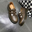 新款 棕色女鞋 真皮玛丽珍鞋 英伦风疯马皮小皮鞋 女平底单鞋 2025春季