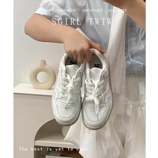 女網(wǎng)紅百搭單鞋 SGIRLTWTW推薦 學(xué)院風(fēng)板鞋 系帶運(yùn)動(dòng)小白鞋 2024春季