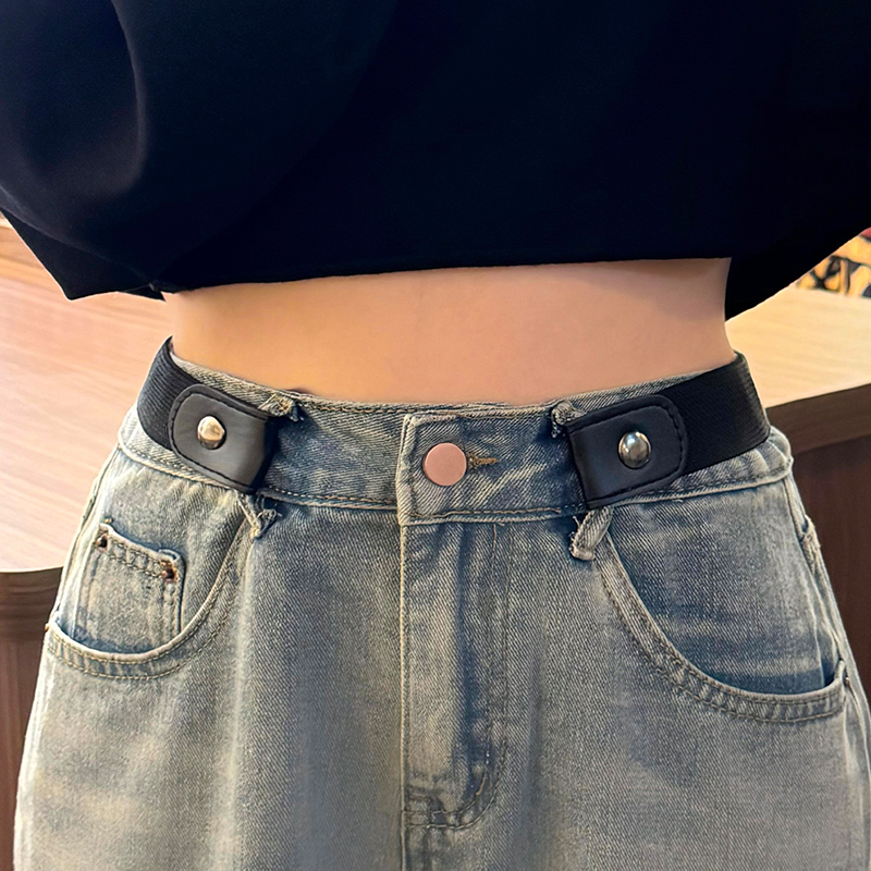 懒人皮带隐形无痕裤带男女弹力松紧学生军训牛仔裤子腰带松紧神器