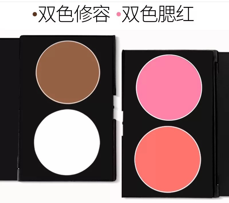 腮红细腻修颜高光侧影彩妆
