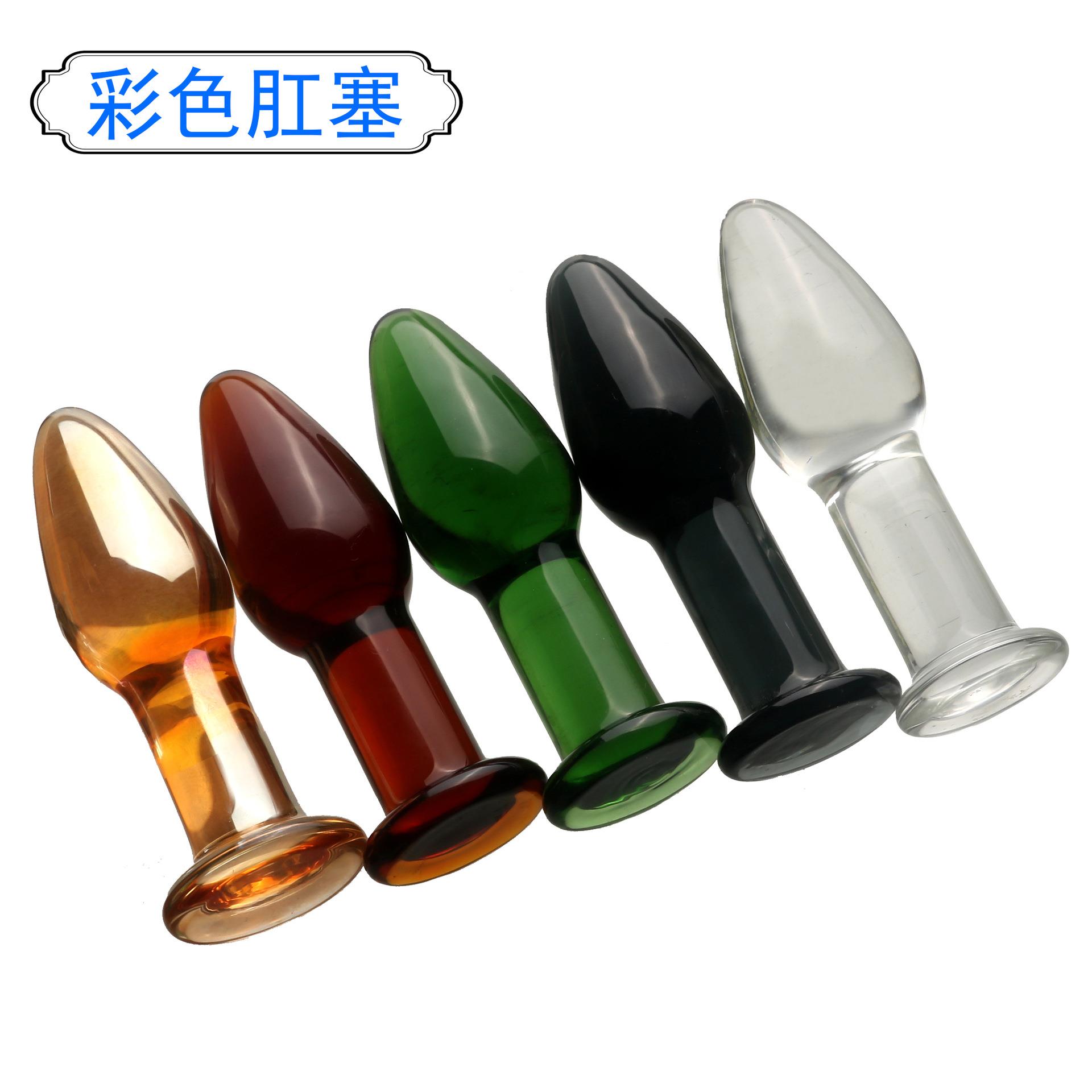 直径3cm小尺寸多种颜色透明玻璃按摩棒耐高温舒缓门穴位器新手按