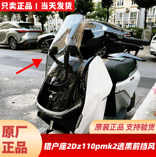 适用九9号原厂猎户座2代DZ110Pmk2前挡风板透明黑风罩仪表前挡风