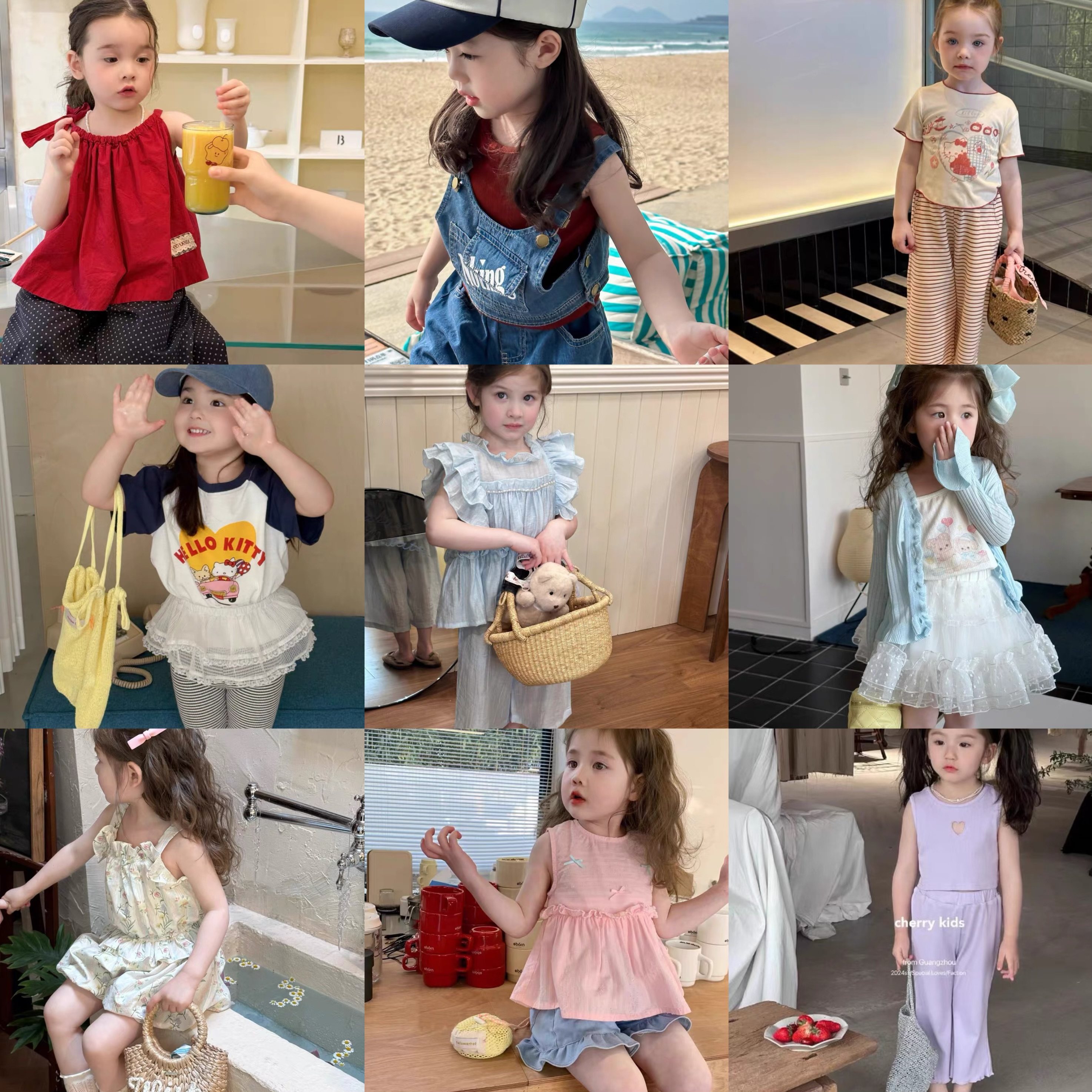 【断码清仓】2025夏季女童T恤短裤套装新款 2件包邮,童装/婴儿装/亲子装,套装,淘宝优惠券,粉丝福利购,淘宝优惠卷