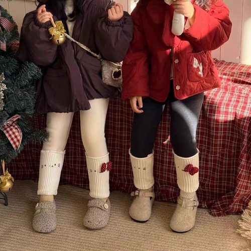 一条过冬女童打底裤加绒加厚